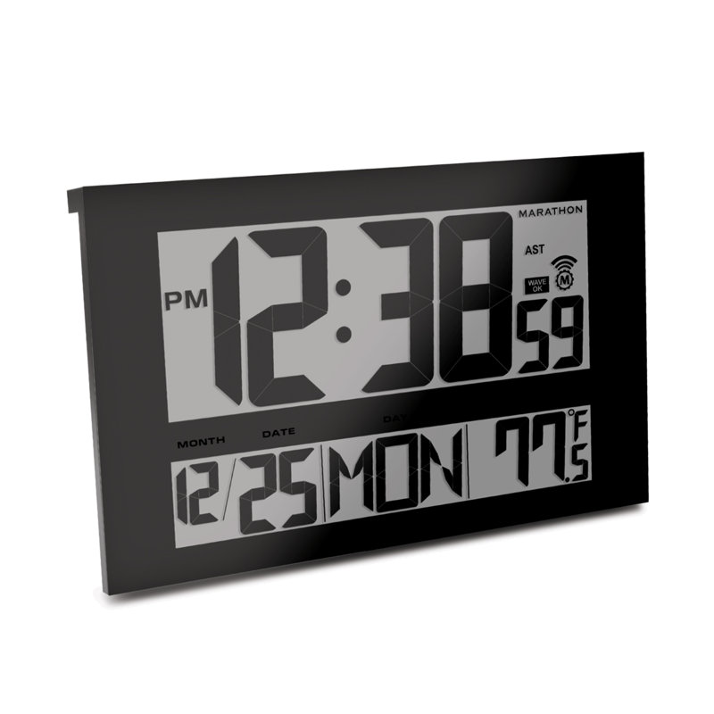 Marathon Watch Company Commercial Grade Jumbo Atomic Wall Clock